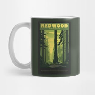 Redwoods National Park Vintage Travel Poster Mug